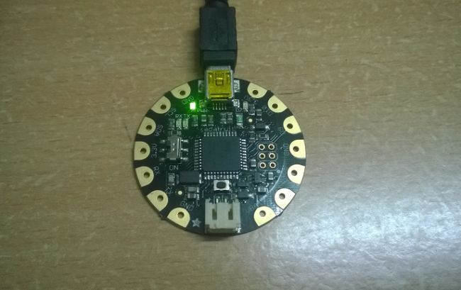 LED blinking on Flora which is connected to D7